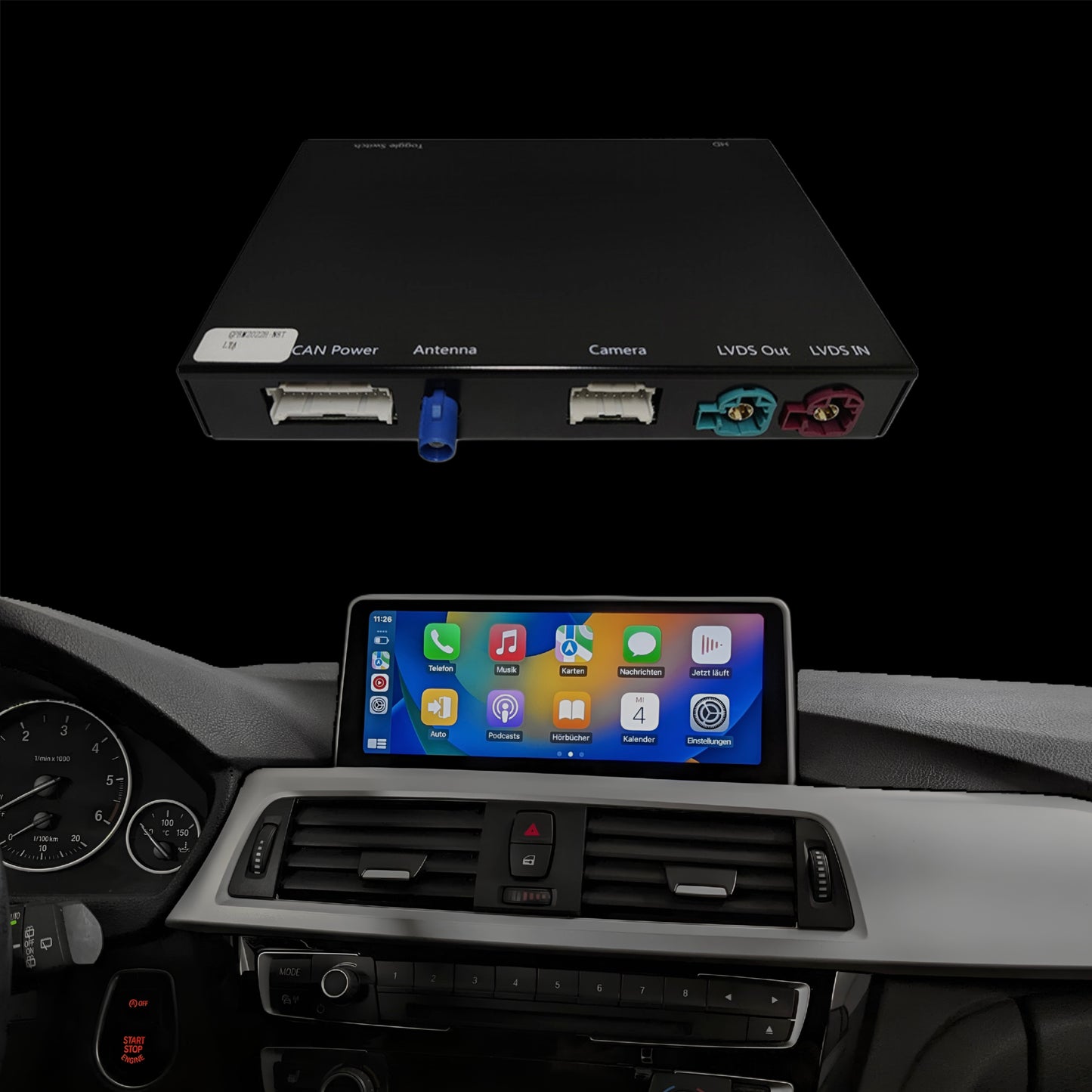 BMW Apple CarPlay ir Android Auto priedėlis
